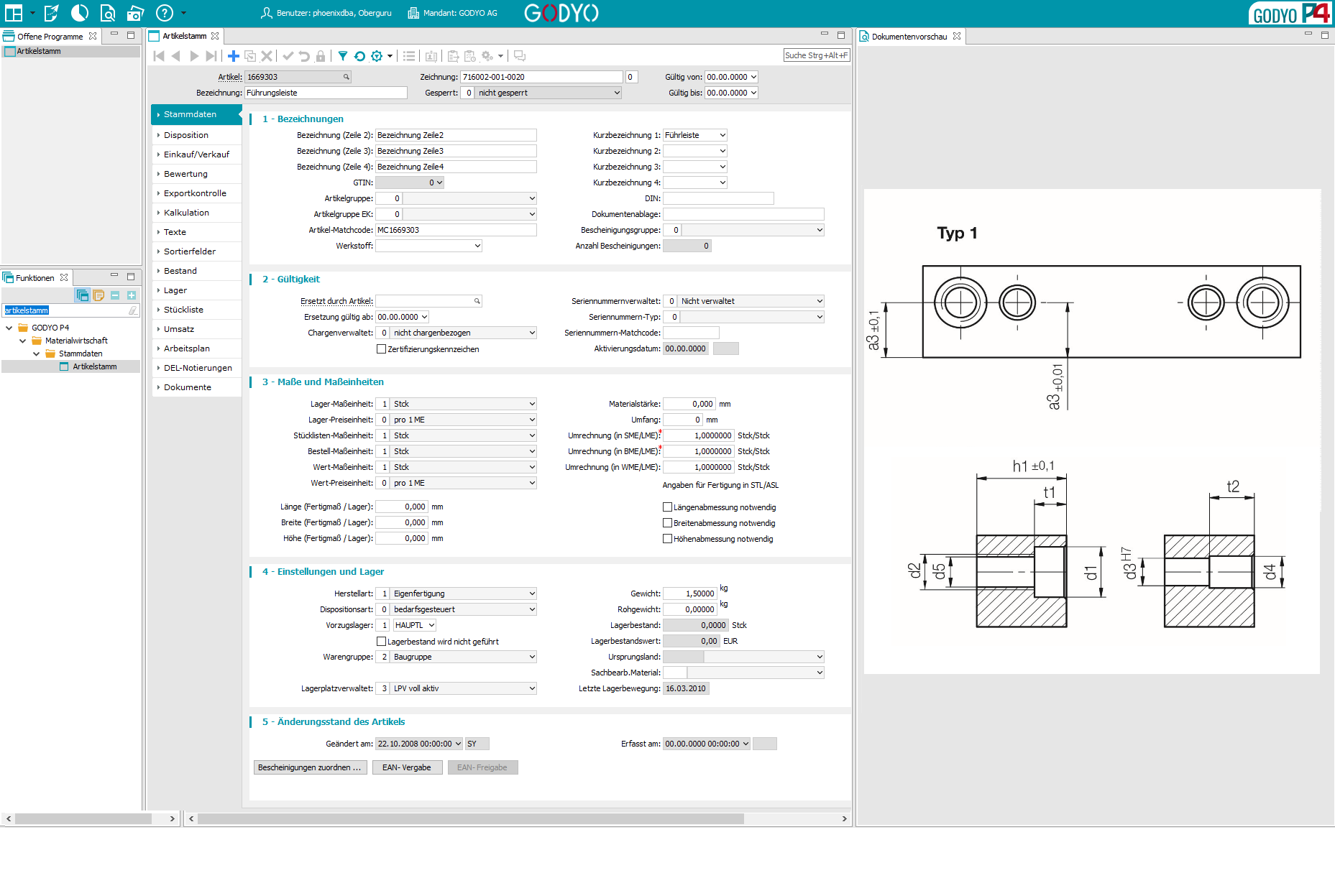 GODYO P4 DMS-Vorschau | Vollständiges Dokumentenmanagementsystem mit Integration ins ERP-System