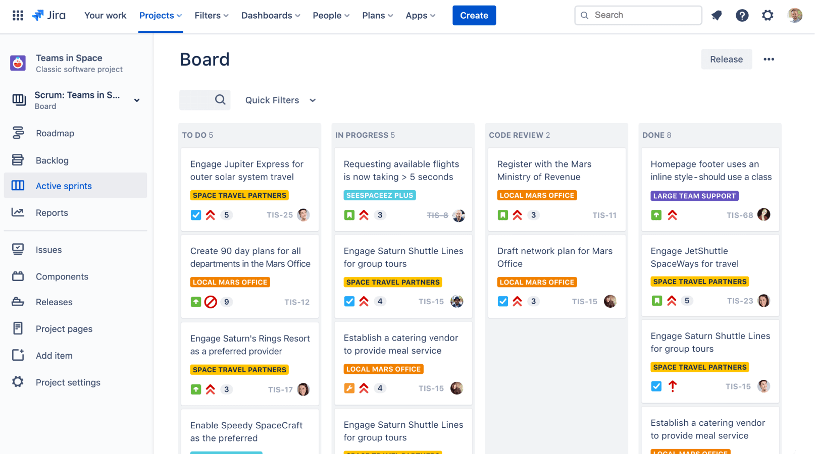 Screenshot JIRA