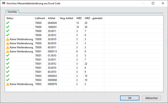 Bearbeiten und Wiedereinlesen eines exportierten Excel-Files 2